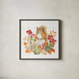 Wooded Harvest III by Beth Grove. Shown in a sleek black glass frame for a contemporary gallery look. Available as an archival giclee rolled canvas, fine art paper, or poster print. SKU 80870a.