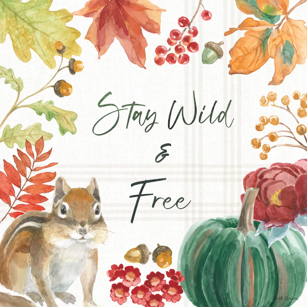 Wooded Harvest VI by Beth Grove. SKU 80873a. Archival Giclee Fine art print for wall decor.