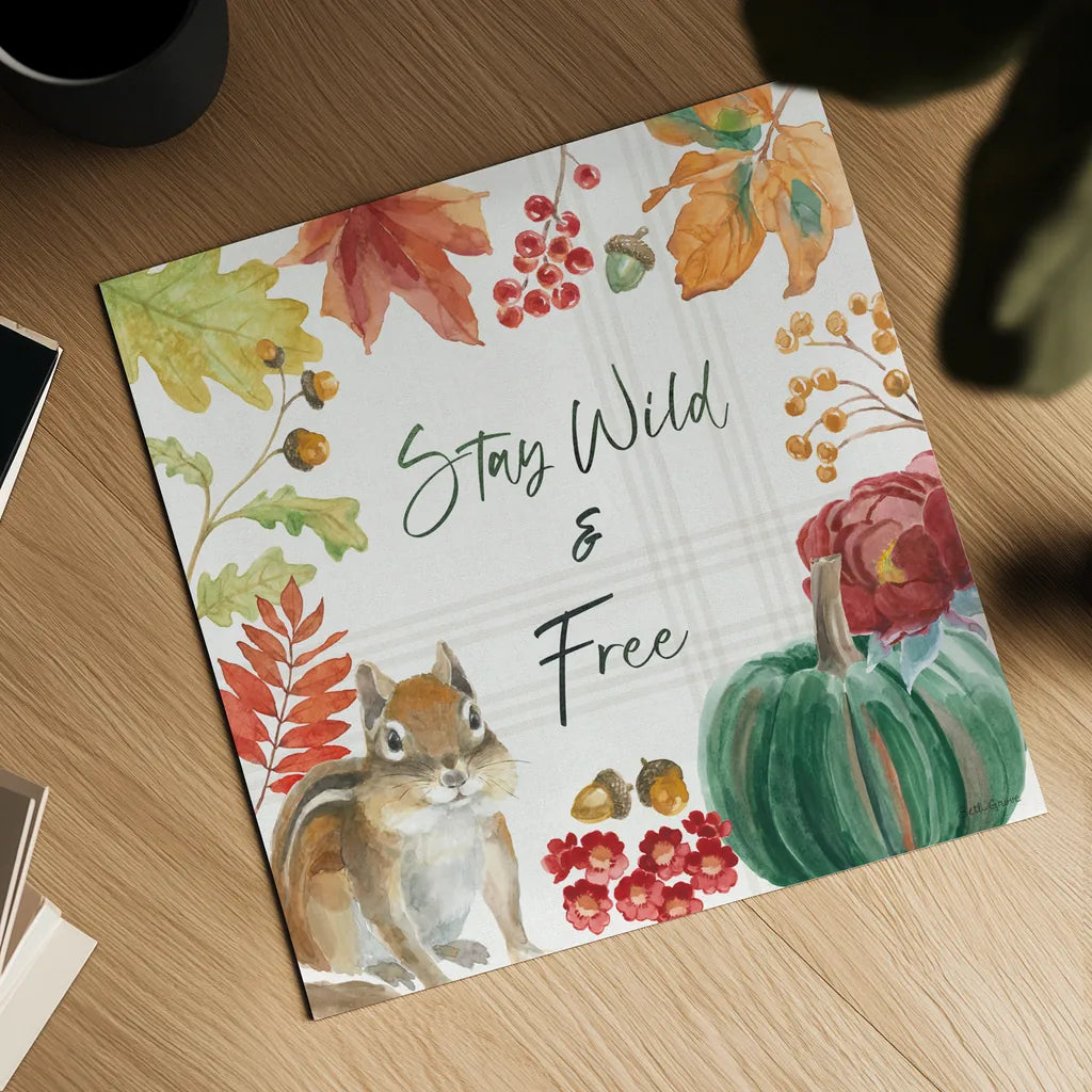 Wooded Harvest VI by Beth Grove. Shown as a detailed flat fine art print, highlighting archival giclee quality. Available as an archival giclee rolled canvas, fine art paper, or poster print. SKU 80873a.