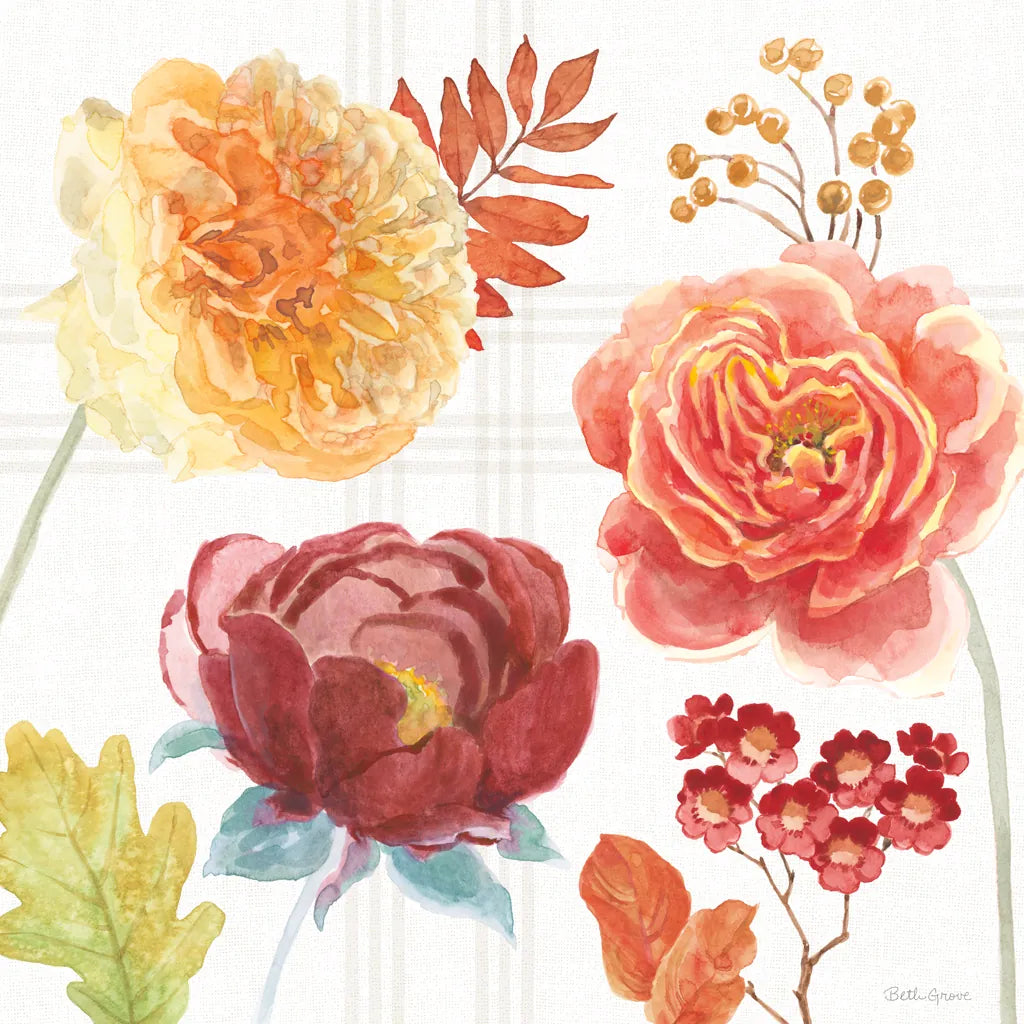 Wooded Harvest VIII by Beth Grove. SKU 80875a. Archival Giclee Fine art print for wall decor.