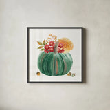 Wooded Harvest X by Beth Grove. Shown in a sleek black glass frame for a contemporary gallery look. Available as an archival giclee rolled canvas, fine art paper, or poster print. SKU 80877a.