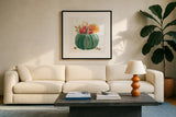 Wooded Harvest X by Beth Grove. Displayed in a glass frame with matte in a clean modern living room. Available as an archival giclee rolled canvas, fine art paper, or poster print. SKU 80877a.