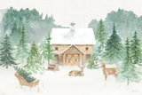 Wooded Winter I by Beth Grove. SKU 88955i. Archival Giclee Fine art print for wall decor.