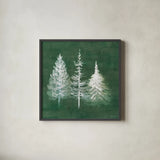 Wooded Winter XII by Beth Grove. Shown in a sleek black glass frame for a contemporary gallery look. Available as an archival giclee rolled canvas, fine art paper, or poster print. SKU 88966a.