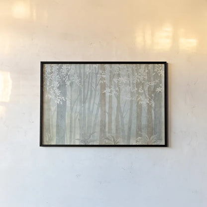 Woodland Love I by Beth Grove. shown as a paper print in a black flame. Available as a archival giclee rolled canvas, fine art paper, or poster print. SKU 78987i.