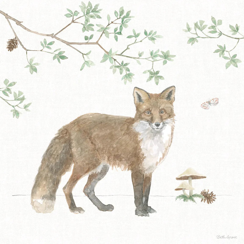 Woodland Love II by Beth Grove. SKU 78988a. Archival Giclee Fine art print for wall decor.