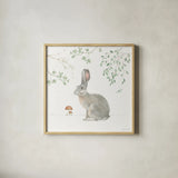 Woodland Love III by Beth Grove. Shown in a natural wood glass frame for a timeless modern aesthetic. Available as an archival giclee rolled canvas, fine art paper, or poster print. SKU 78989a.