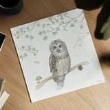 Woodland Love IV by Beth Grove. Shown as a detailed flat fine art print, highlighting archival giclee quality. Available as an archival giclee rolled canvas, fine art paper, or poster print. SKU 78990a.