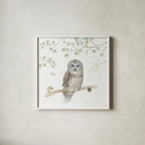 Woodland Love IV by Beth Grove. Shown in a crisp white glass frame for a clean and minimalist style. Available as an archival giclee rolled canvas, fine art paper, or poster print. SKU 78990a.