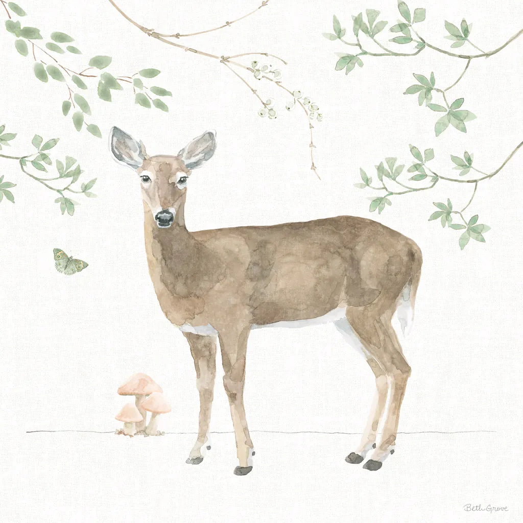 Woodland Love V by Beth Grove. SKU 78991a. Archival Giclee Fine art print for wall decor.