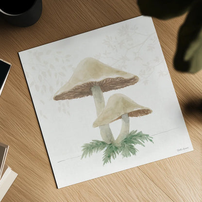 Woodland Love VI by Beth Grove. Shown as a detailed flat fine art print, highlighting archival giclee quality. Available as an archival giclee rolled canvas, fine art paper, or poster print. SKU 78992a.