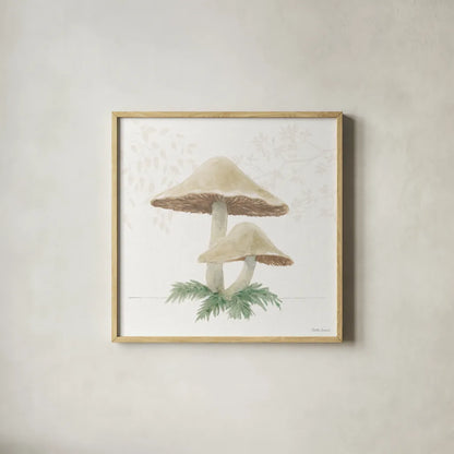 Woodland Love VI by Beth Grove. Shown in a natural wood glass frame for a timeless modern aesthetic. Available as an archival giclee rolled canvas, fine art paper, or poster print. SKU 78992a.