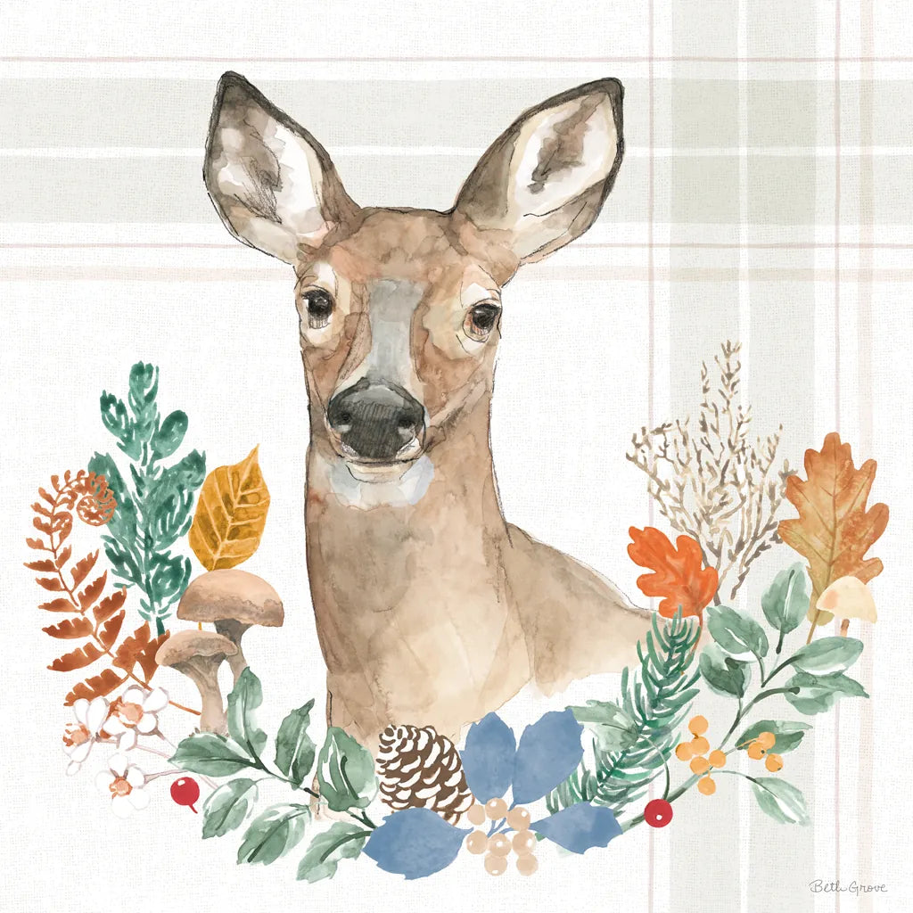 Woodland Wander II by Beth Grove. SKU 96346a. Archival Giclee Fine art print for wall decor.