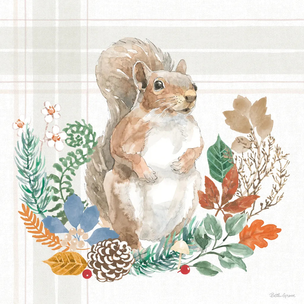 Woodland Wander III by Beth Grove. SKU 96347a. Archival Giclee Fine art print for wall decor.