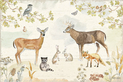 Woodland Wreath I by Beth Grove. SKU 43911i. Archival Giclee Fine art print for wall decor.