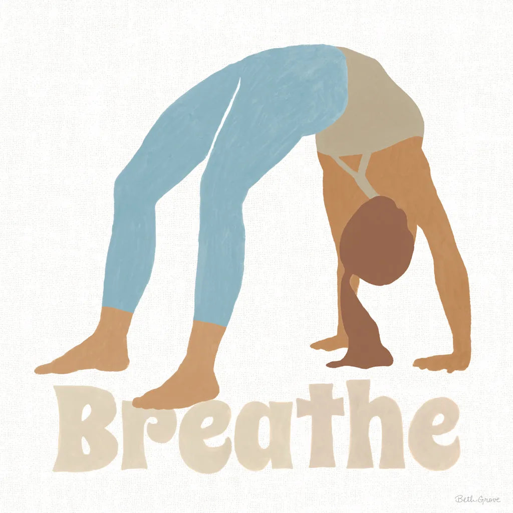Yoga Sesh II v2 by Beth Grove. SKU 86994a. Archival Giclee Fine art print for wall decor.