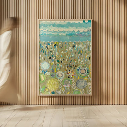 After the Rain by Candra Boggs. shown as over sized large wall art. Available as an archival giclee rolled canvas, fine art paper, or poster print. SKU 22718h.