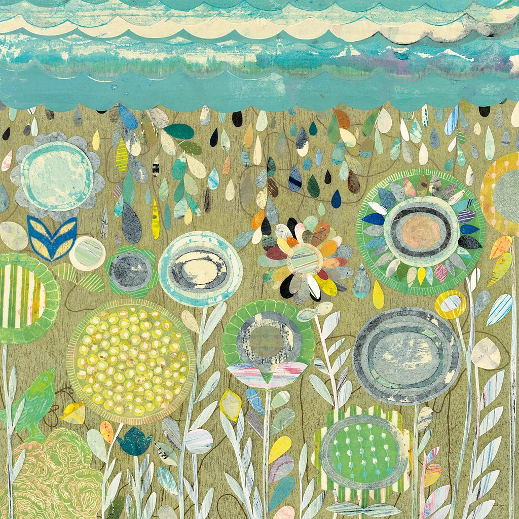 After the Rain Square by Candra Boggs. SKU 22718a. Archival Giclee Fine art print for wall decor.