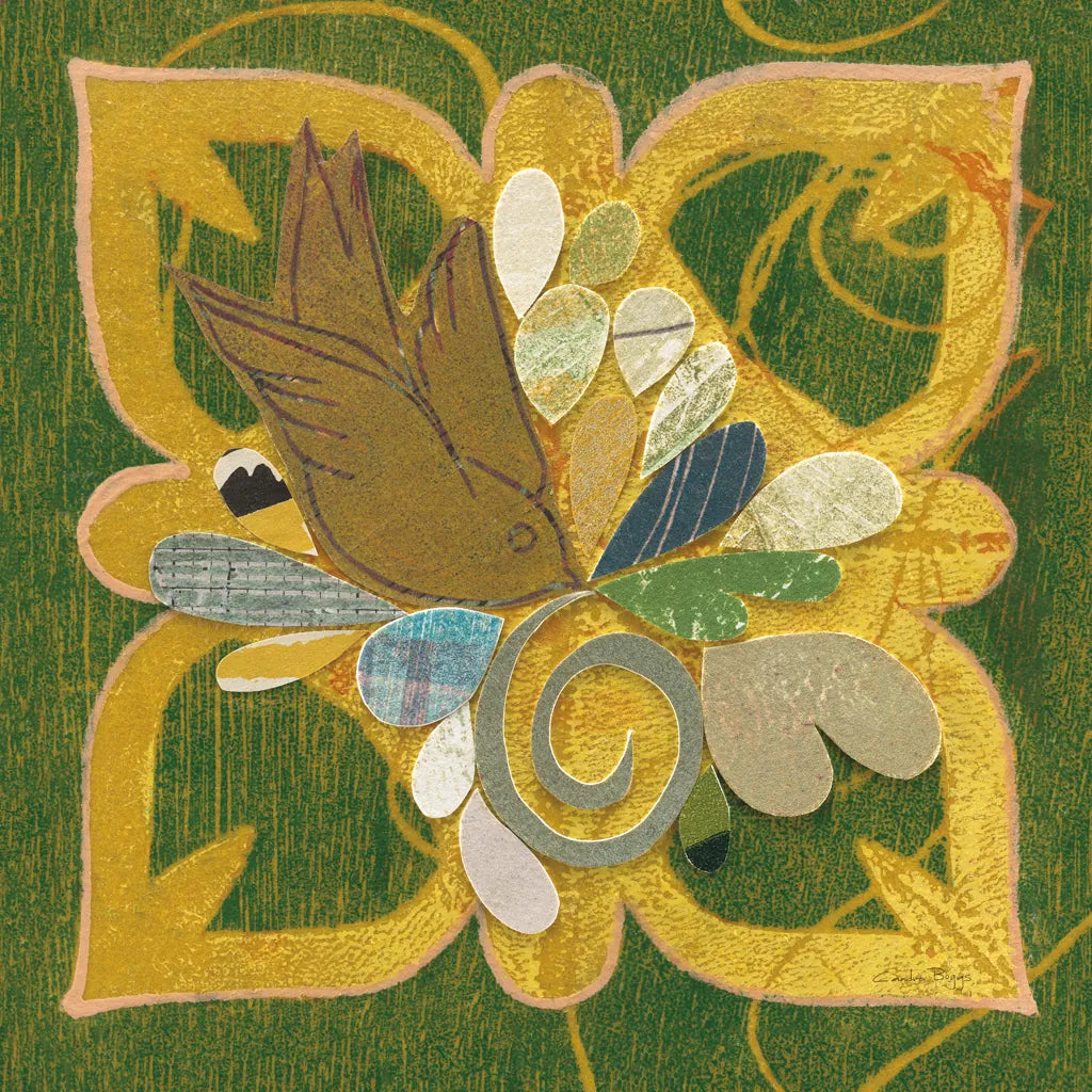 Birds in Spring I by Candra Boggs. SKU 20438a. Archival Giclee Fine art print for wall decor.