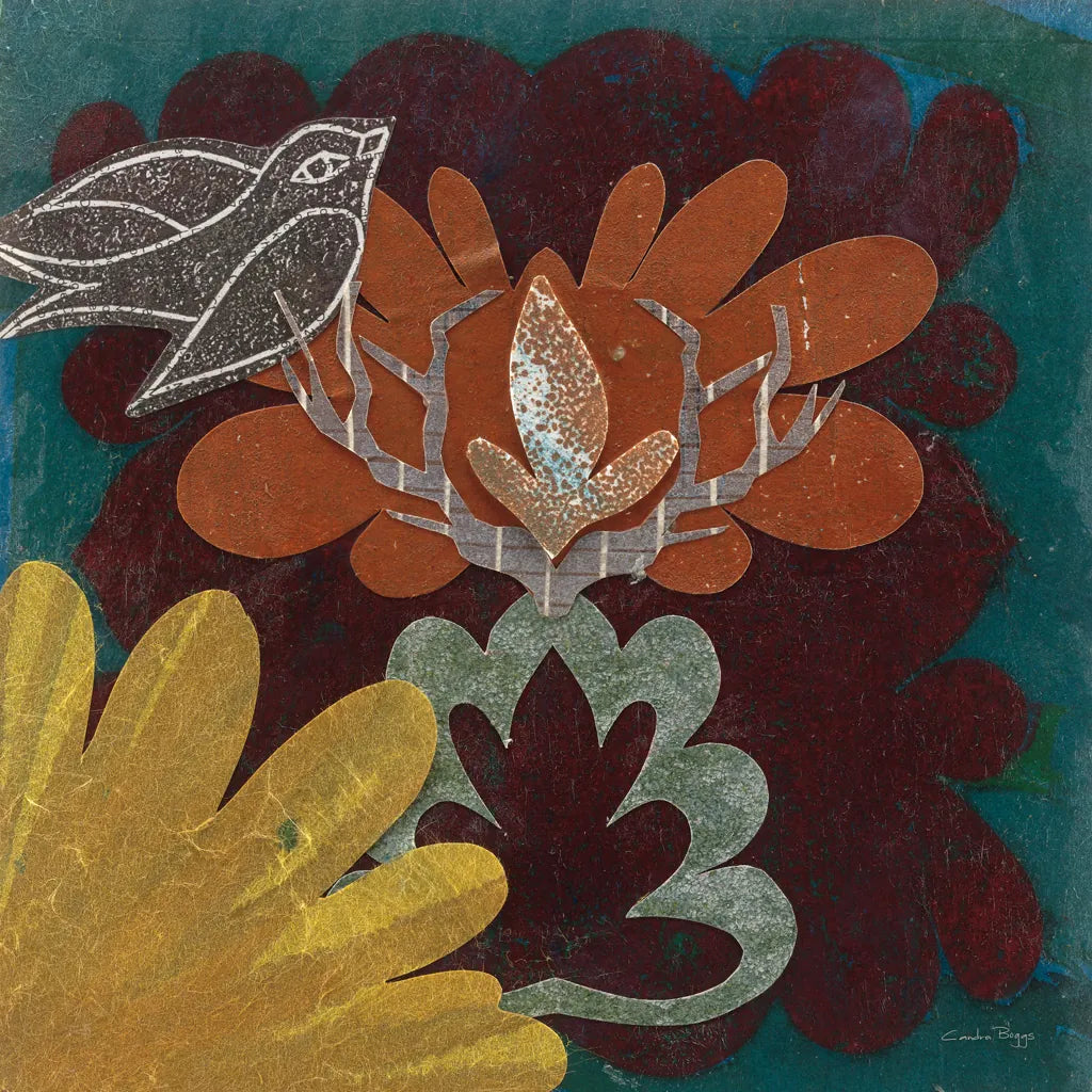 Birds in Spring II by Candra Boggs. SKU 20439a. Archival Giclee Fine art print for wall decor.