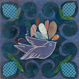 Birds in Spring III by Candra Boggs. SKU 20426a. Archival Giclee Fine art print for wall decor.