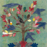 Birds in a Tree by Candra Boggs. SKU 19583a. Archival Giclee Fine art print for wall decor.