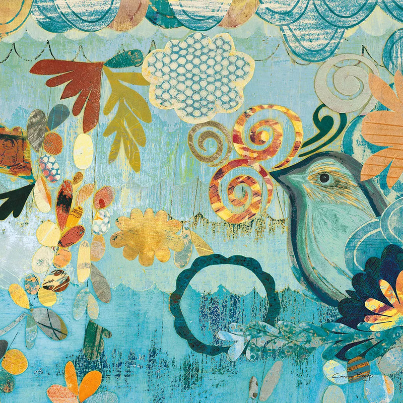 Converse Bird Square II by Candra Boggs. SKU 32143a. Archival Giclee Fine art print for wall decor.