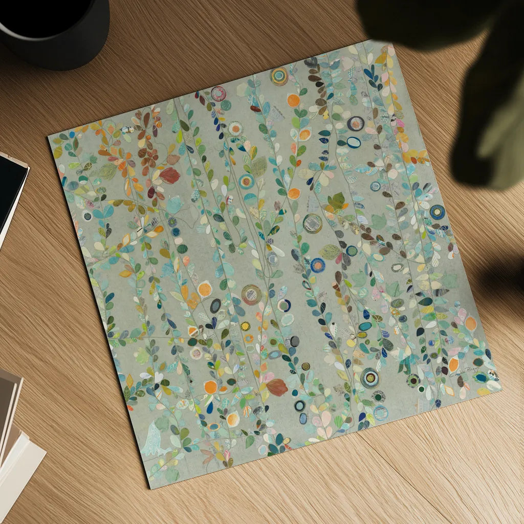 Hazel Brook by Candra Boggs. Shown as a detailed flat fine art print, highlighting archival giclee quality. Available as an archival giclee rolled canvas, fine art paper, or poster print. SKU 16410a.