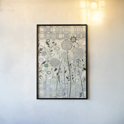 Interlocking Shadows by Candra Boggs. shown as a paper print in a black flame. Available as a archival giclee rolled canvas, fine art paper, or poster print. SKU 22435h.