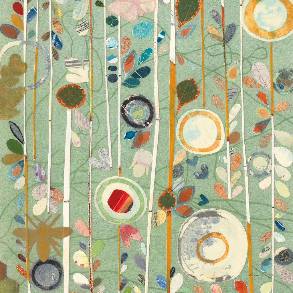 Natural Garden II by Candra Boggs. SKU 14014a. Archival Giclee Fine art print for wall decor.