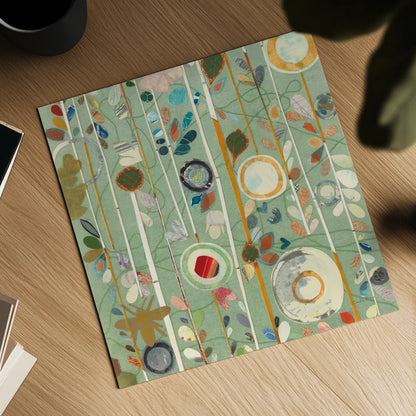 Natural Garden II by Candra Boggs. Shown as a detailed flat fine art print, highlighting archival giclee quality. Available as an archival giclee rolled canvas, fine art paper, or poster print. SKU 14014a.