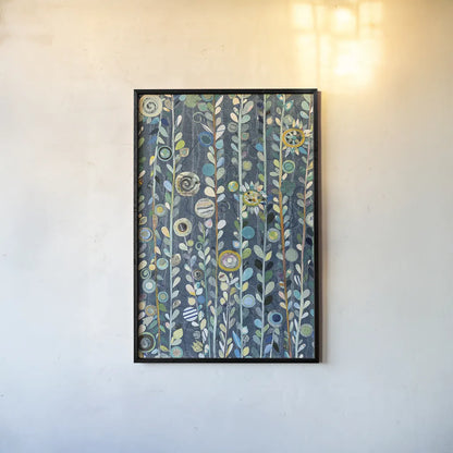 Navy Blue Sky by Candra Boggs. shown as a paper print in a black flame. Available as a archival giclee rolled canvas, fine art paper, or poster print. SKU 22721h.