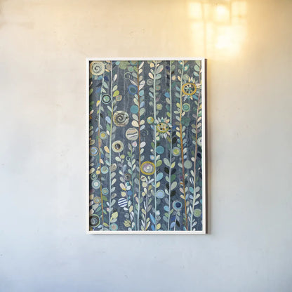 Navy Blue Sky by Candra Boggs. shown as a paper print in a white frame. Available as a archival giclee rolled canvas, fine art paper, or poster print. SKU 22721h.