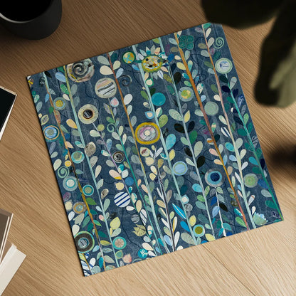 Navy Blue Sky Crop by Candra Boggs. Shown as a detailed flat fine art print, highlighting archival giclee quality. Available as an archival giclee rolled canvas, fine art paper, or poster print. SKU 22721a.