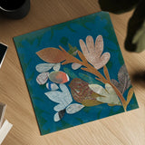 Nesting Birds II by Candra Boggs. Shown as a detailed flat fine art print, highlighting archival giclee quality. Available as an archival giclee rolled canvas, fine art paper, or poster print. SKU 19587a.