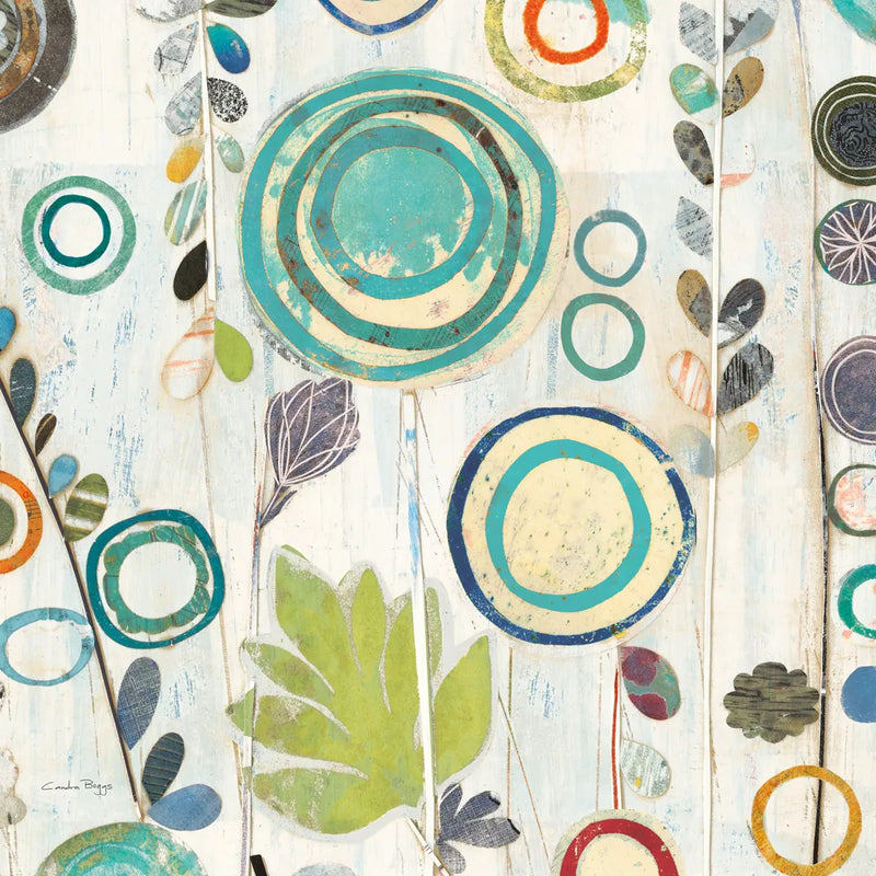 Ocean Garden I Square I by Candra Boggs. SKU 32167a. Archival Giclee Fine art print for wall decor.