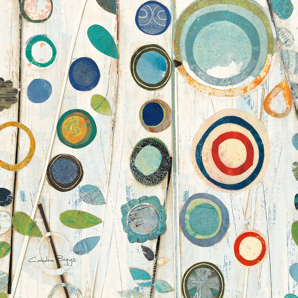 Ocean Garden I Square II by Candra Boggs. SKU 32168a. Archival Giclee Fine art print for wall decor.