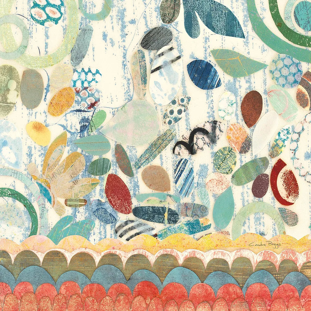 Raining Flowers III by Candra Boggs. SKU 22633a. Archival Giclee Fine art print for wall decor.