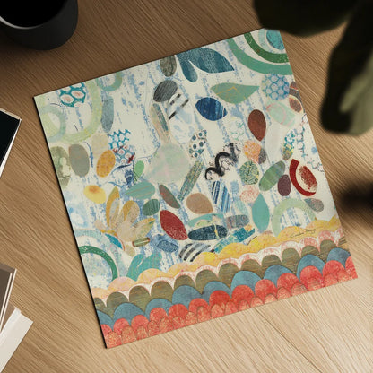 Raining Flowers III by Candra Boggs. Shown as a detailed flat fine art print, highlighting archival giclee quality. Available as an archival giclee rolled canvas, fine art paper, or poster print. SKU 22633a.