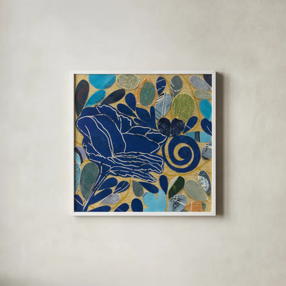 Rose I by Candra Boggs. Shown in a crisp white glass frame for a clean and minimalist style. Available as an archival giclee rolled canvas, fine art paper, or poster print. SKU 20434a.