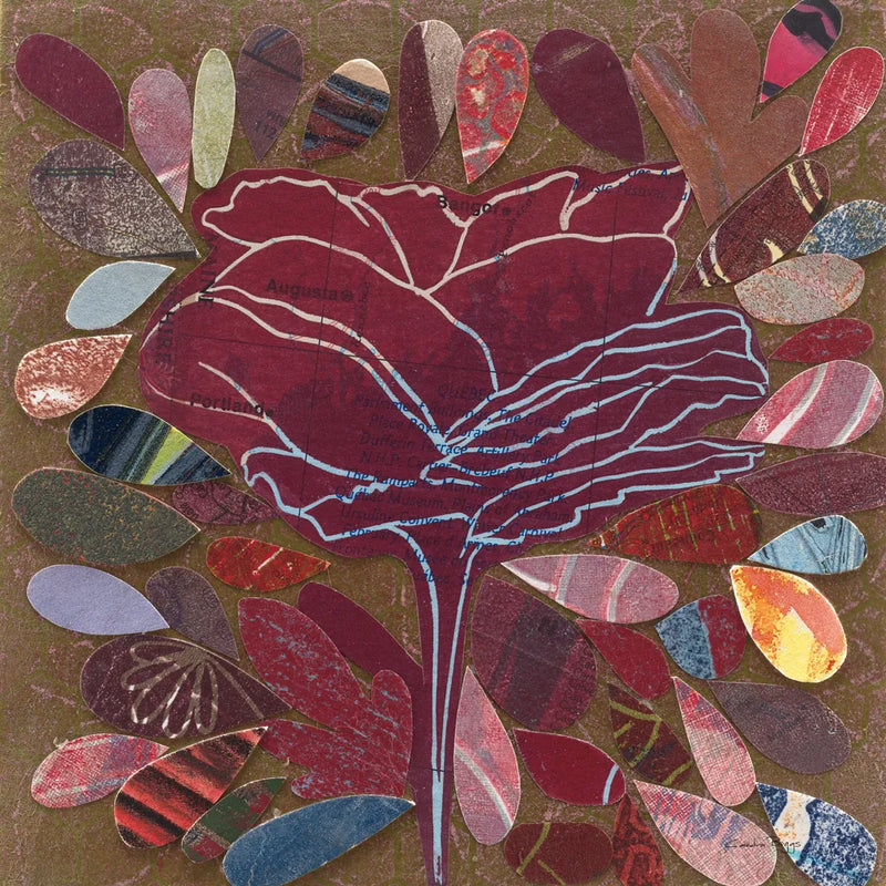 Rose II by Candra Boggs. SKU 20435a. Archival Giclee Fine art print for wall decor.