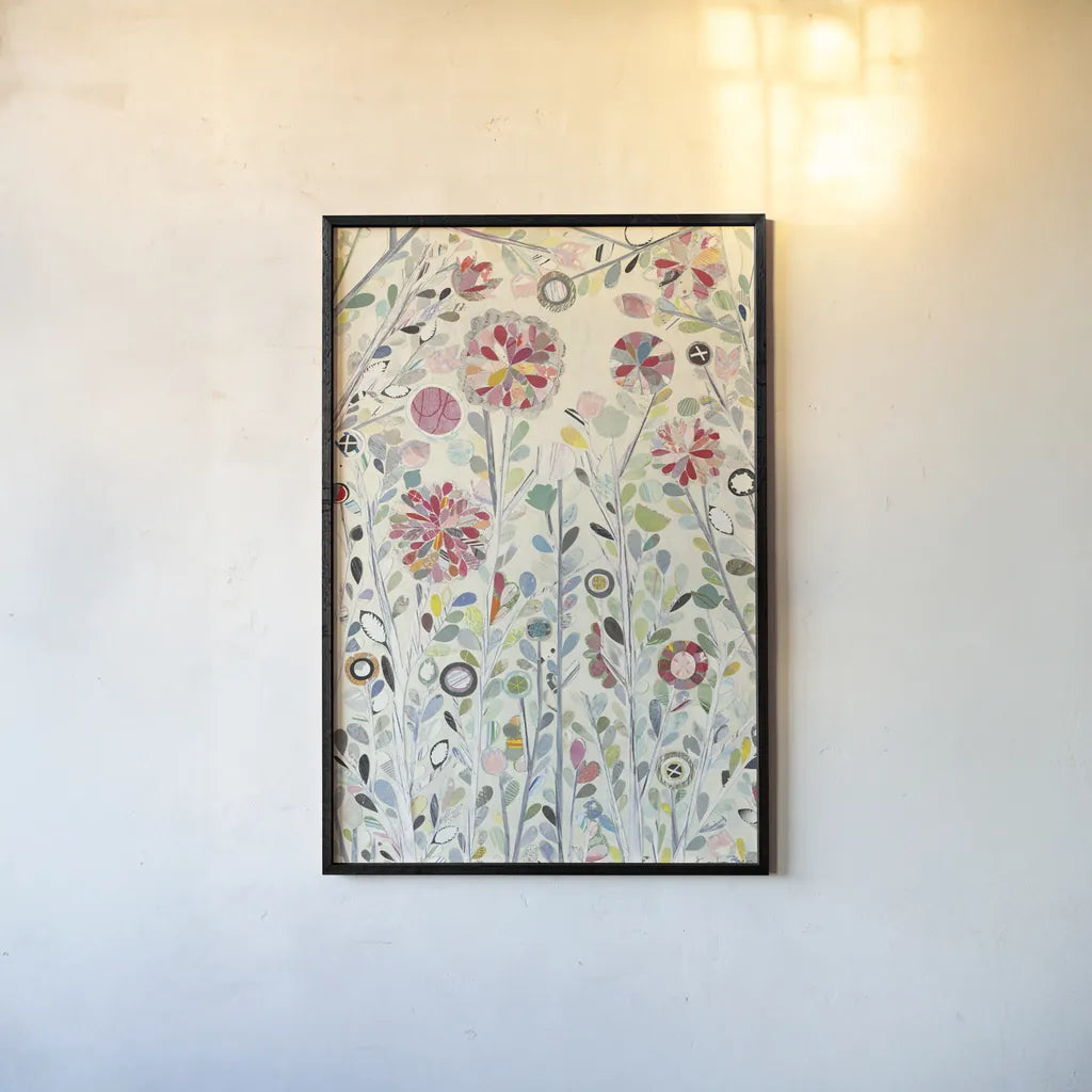 Spring Blossoms by Candra Boggs. shown as a paper print in a black flame. Available as a archival giclee rolled canvas, fine art paper, or poster print. SKU 22710h.