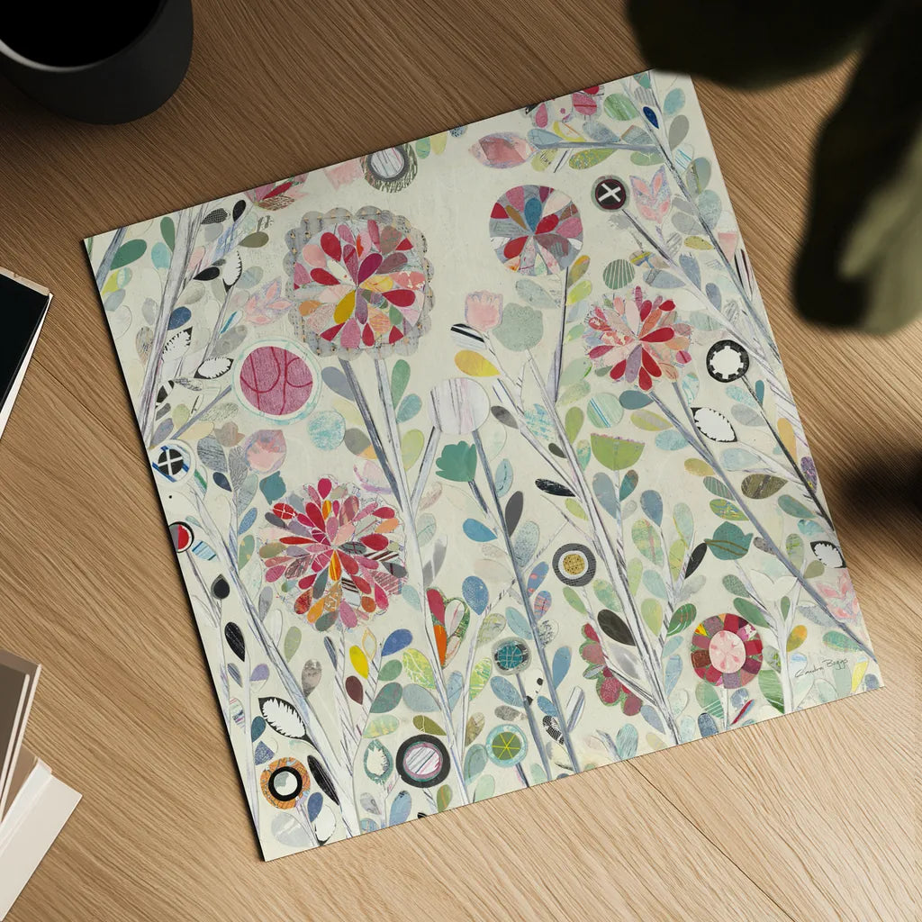 Spring Blossoms Crop by Candra Boggs. Shown as a detailed flat fine art print, highlighting archival giclee quality. Available as an archival giclee rolled canvas, fine art paper, or poster print. SKU 22710a.