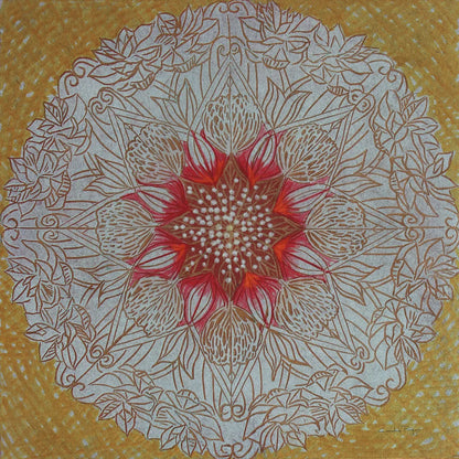 Starshine Mandala III by Candra Boggs. SKU 88492a. Archival Giclee Fine art print for wall decor.