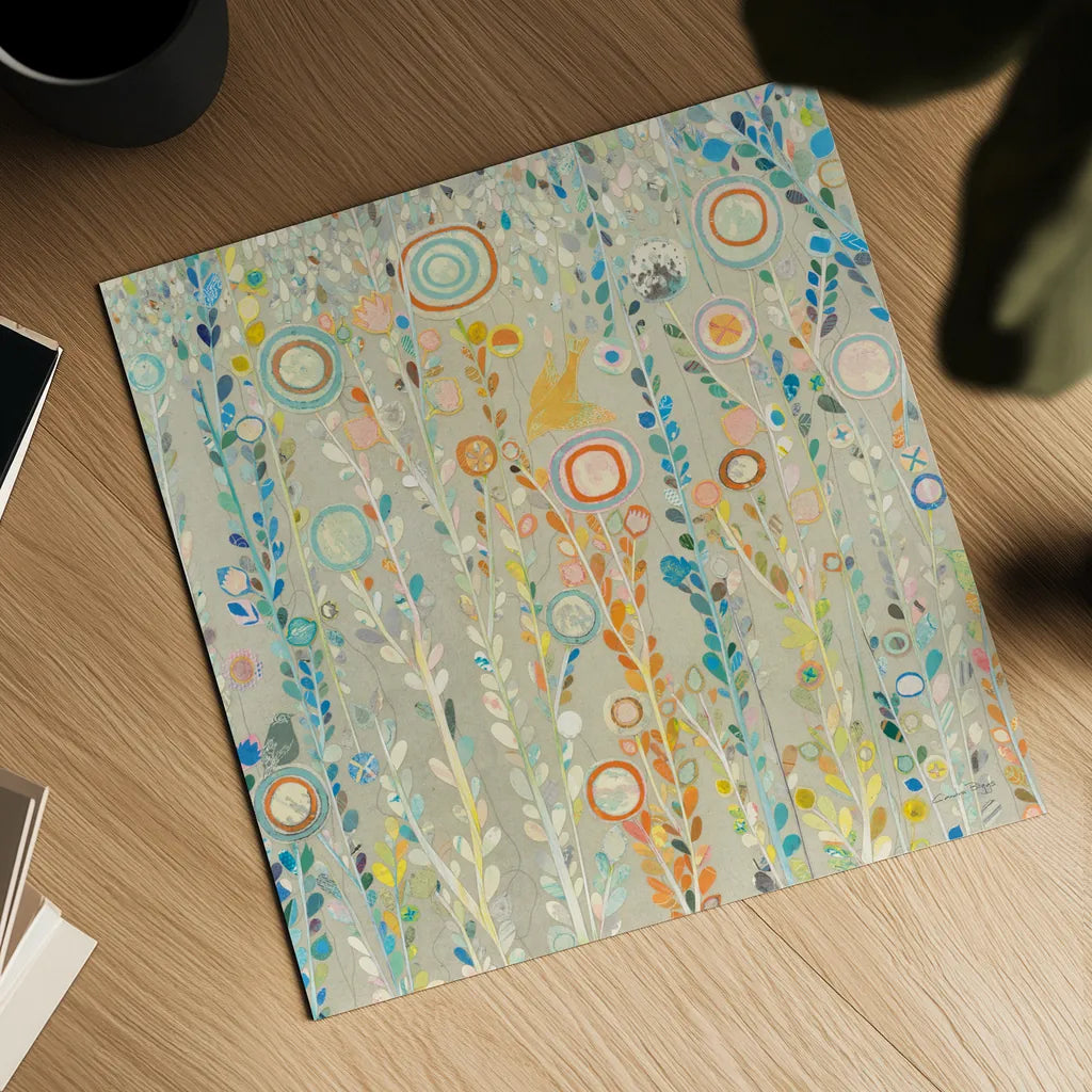 Under the Rain by Candra Boggs. Shown as a detailed flat fine art print, highlighting archival giclee quality. Available as an archival giclee rolled canvas, fine art paper, or poster print. SKU 19597a.