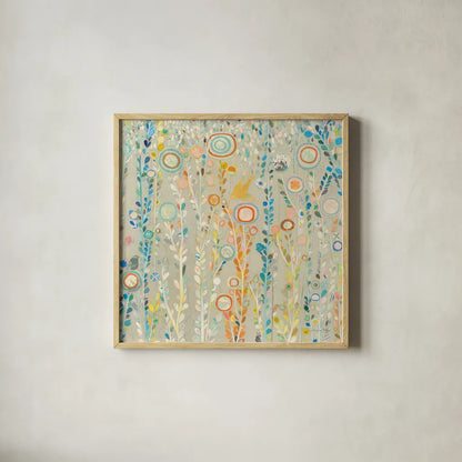 Under the Rain by Candra Boggs. Shown in a natural wood glass frame for a timeless modern aesthetic. Available as an archival giclee rolled canvas, fine art paper, or poster print. SKU 19597a.