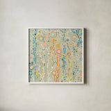 Under the Rain by Candra Boggs. Shown in a crisp white glass frame for a clean and minimalist style. Available as an archival giclee rolled canvas, fine art paper, or poster print. SKU 19597a.