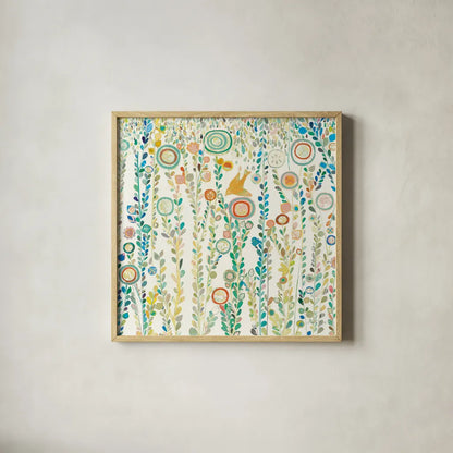 Under the Rain White by Candra Boggs. Shown in a natural wood glass frame for a timeless modern aesthetic. Available as an archival giclee rolled canvas, fine art paper, or poster print. SKU 89910a.