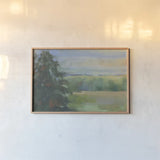 Abstract Field I Crop by Carol Rowan. shown as a paper print in a natural frame. Available as a archival giclee rolled canvas, fine art paper, or poster print. SKU 21446i.
