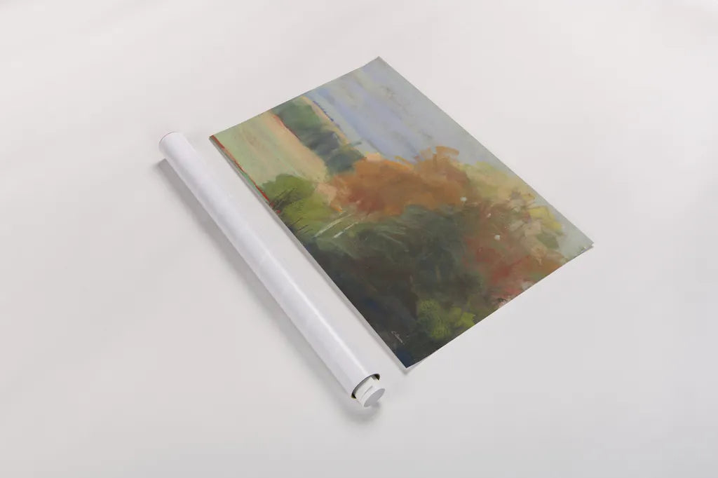 Abstract Field II Crop by Carol Rowan. shown as a rolled paper print. Available as archival giclee rolled canvas, fine art paper, or poster print. SKU 21447i.